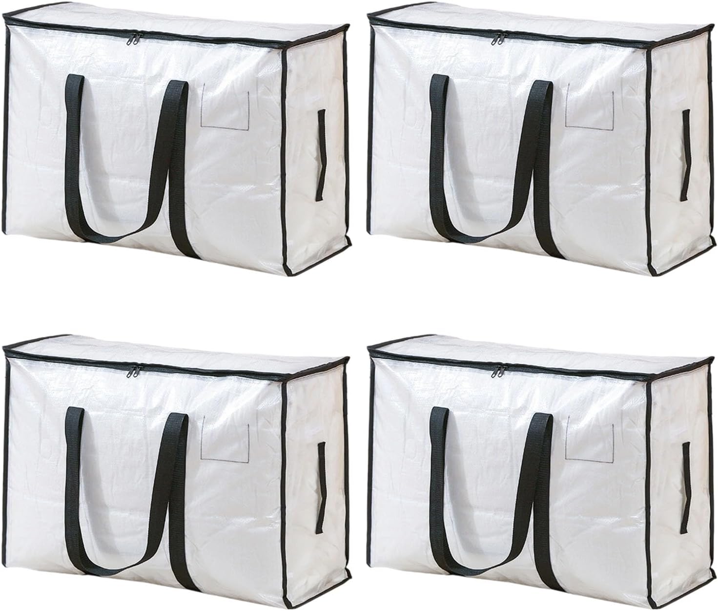 Large Capacity Storage Bag with Reinforced Handles Fabric Container for Clothes Bedding Home Organization Large Capacity Storage Bags