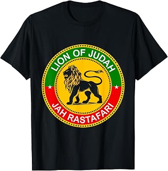 Rasta Reggae Lion of Judah Headphones Jamaican Reggae Music T-Shirt