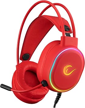 Rampage ROGUE Kırmızı 7.1 Surround RGB Oyuncu Kulaklığı