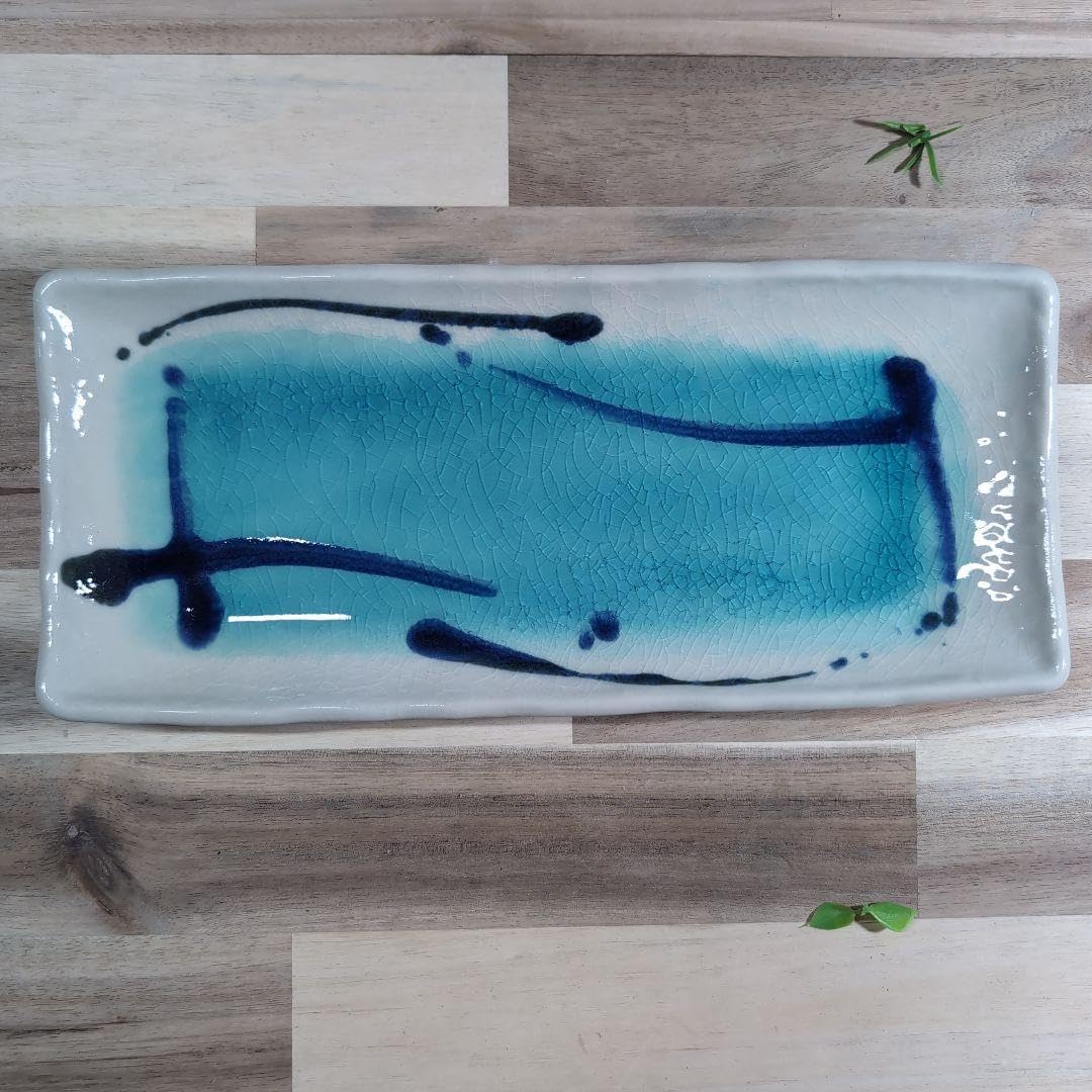 中根楽 罅 楕円プレート 作家もの 中根楽 罅 楕円プレート 作家もの