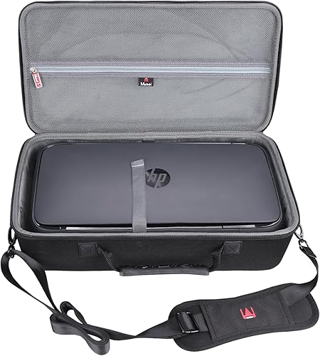 Mchoi Estuche rígido de viaje compatible con la impresora portátil HP OfficeJet 250 todo en uno (CZ992A), solo funda, negro