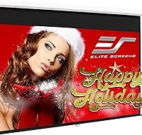 Elite Screens Manual B M100H 100 Inch 16:9 Pull Down Projector Screen, 4K 8K 3D HDR Ready Home Theater Office Presentation