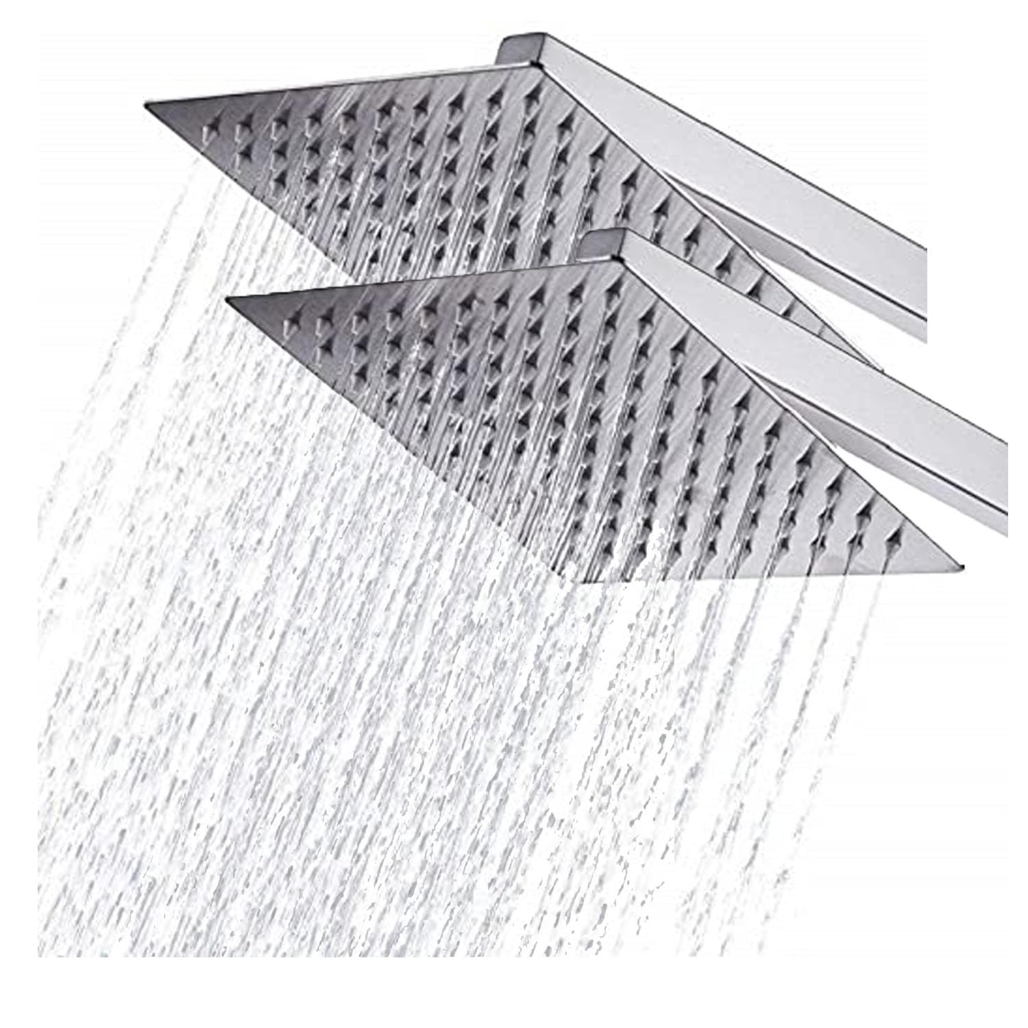8x8 Stainless Steel Rain Shower Head - Waterfall Luxury -3