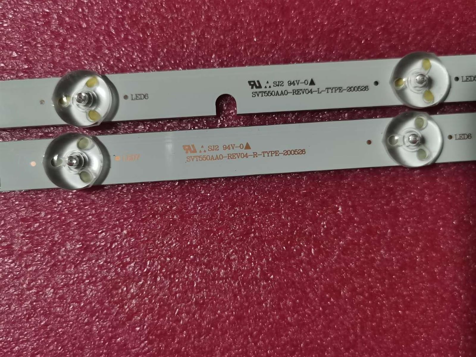 Striscia di retroilluminazione a LED Compatibile for REGZA 55Z8 55L7453DB BZ556503 55L7453RB SVT550AA0_REV04_R-Type_130710 E306084 55l7463d LC550DUK