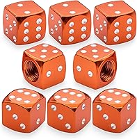 Vista 53 de 6 tapas de vástago de válvula de neumático, tapas de válvula de neumático de acero inoxidable para automóviles, camiones, SUV, motocicletas, Verde