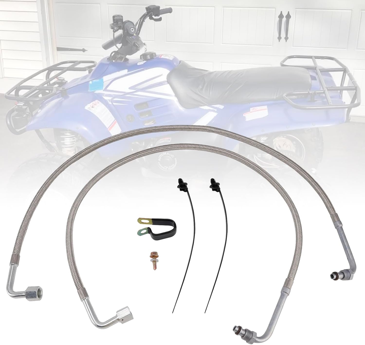 Areyourshop 2 Pcs Oil Cooler Lines Oil Hose For Polaris Trail Boss 330 2003-2008 For Polaris Magnum 330 2X4 2004-2005/4X4 2004-2006 2204030 5412355