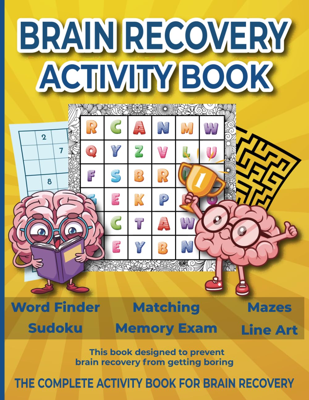 Brain recovery activity book: Brain Injury Workbook for Memory Recovery