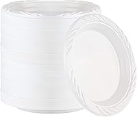 Vista 11 de 50 cuencos desechables de plástico blanco de 18 onzas