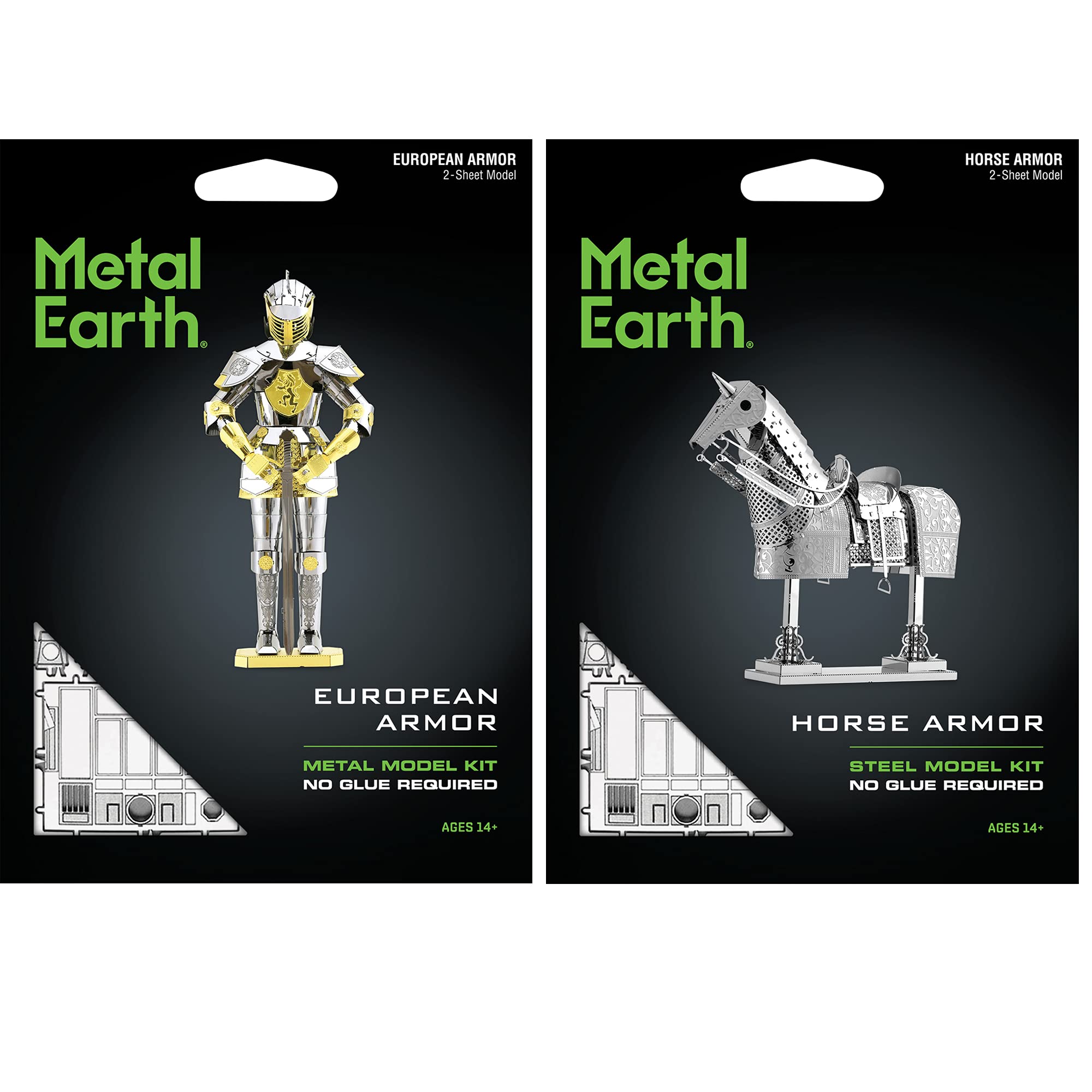 Metal Earth 3D Metallbausatz 'Armor Horse' – Lasergeschnitten, Für Modellbauer Ab 14 Jahren