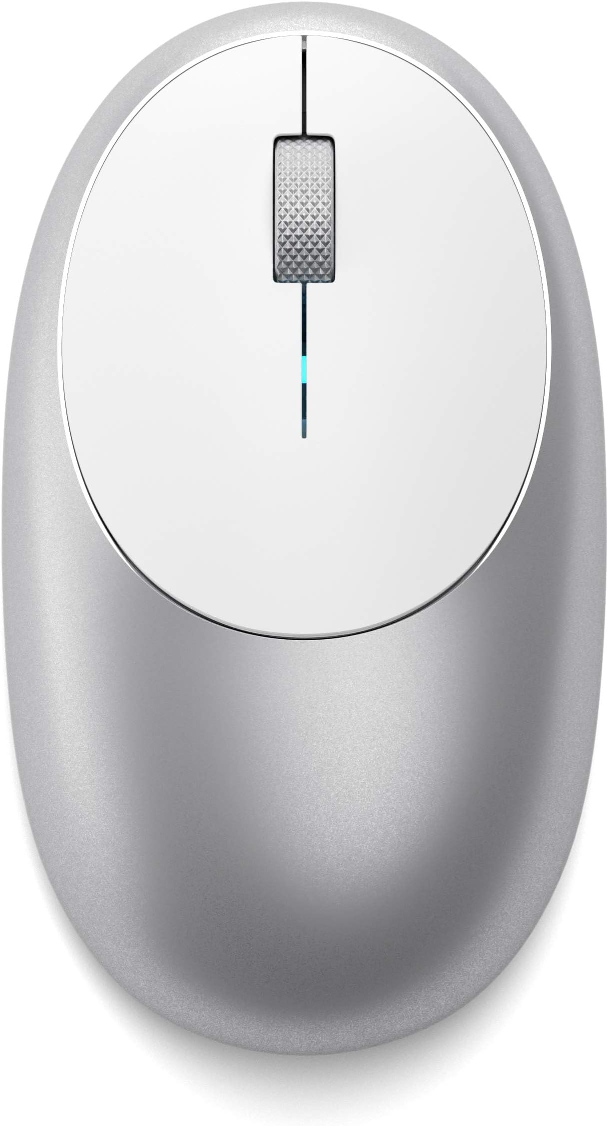 M1 Wireless Bluetooth Mouse, USB-C Rechargeable, 1200 DPI, Compact & Portable, for MacBook Air & Pro M5 M4, iPad Air & Pro M5 M4 M3, iPad Mini, Mac Mini, iMac & Windows - Silver