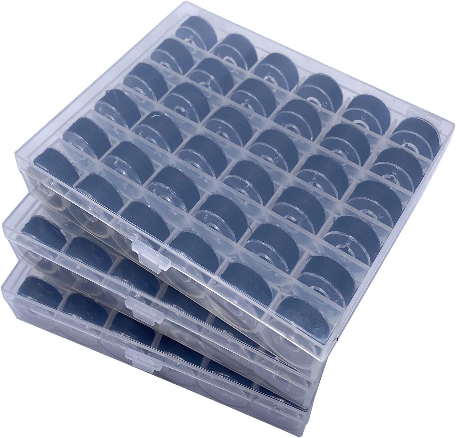 108 Pcs Bobbins Sewing Thread Standard Size for Multiple Sewing Machine Sewing Embroidery, Black