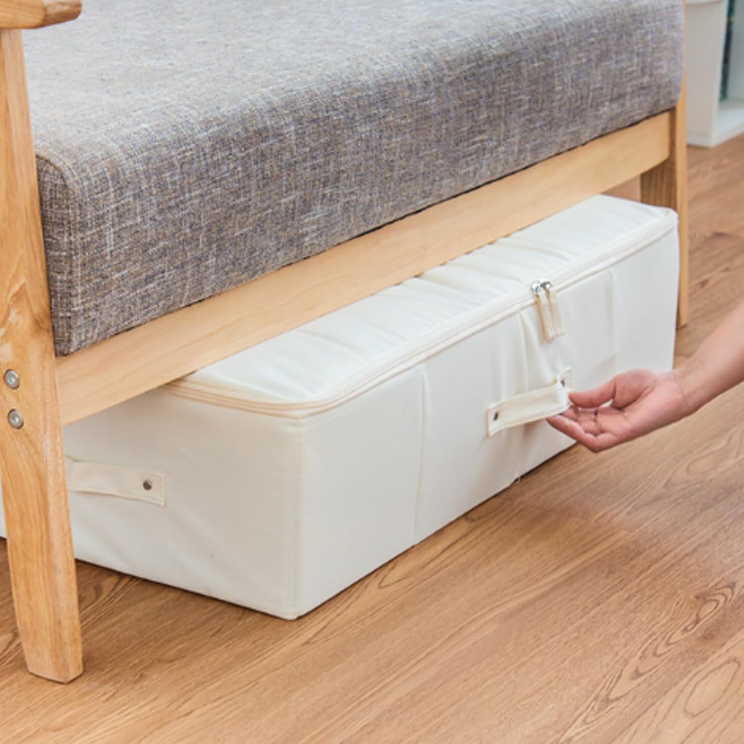 Wedding Dress Garment Bag Storage Boxes Preservation Box Dustproof Moisture Proof Zipper Wedding Keepsake Box with Handle for Under Bed Closet, fdl-hunshabox0228