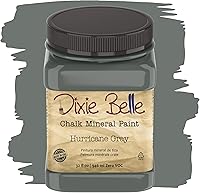 Vista 296 de Dixie Belle Paint Company - Pintura con acabado de tiza para muebles, color blanco lino (Drop Cloth), 8 fl oz, pintura mineral color blanco lino mate