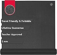Manduka PRO Travel Yoga Mat 2mm - Foldable, Lightweight, Teacher-Approved, Hygienic, Lifetime Durability