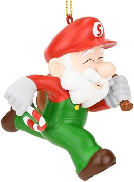 Tree Buddees Super Santa and Elf Bros - Fun & Unique Gamer Christmas Ornaments Super Santa