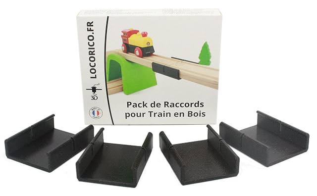 Foto 5 de 7 de Locorico - 4 accesorios de puente para tren de madera (4 accesorios)
