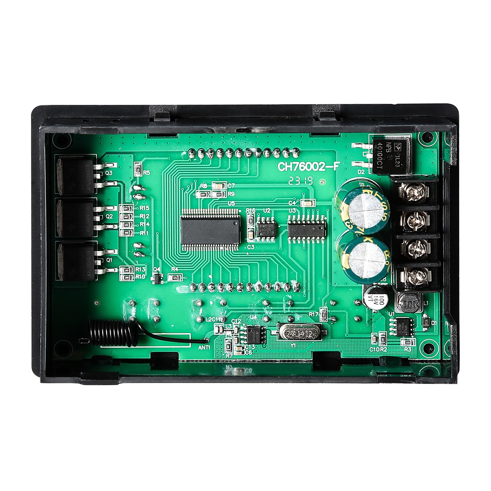 DEWIN Regulator prędkości silnika prądu stałego, 0-100% regulowany bezprzewodowy pilot zdalnego sterowania regulator prędkości silnika prądu stałego 6,5-55 V 30 A LCD inteligentny wyświetlacz kontrola
