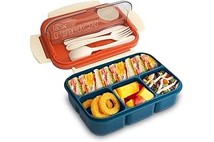 NatraProw Orange Bento Box for Kids/Adults