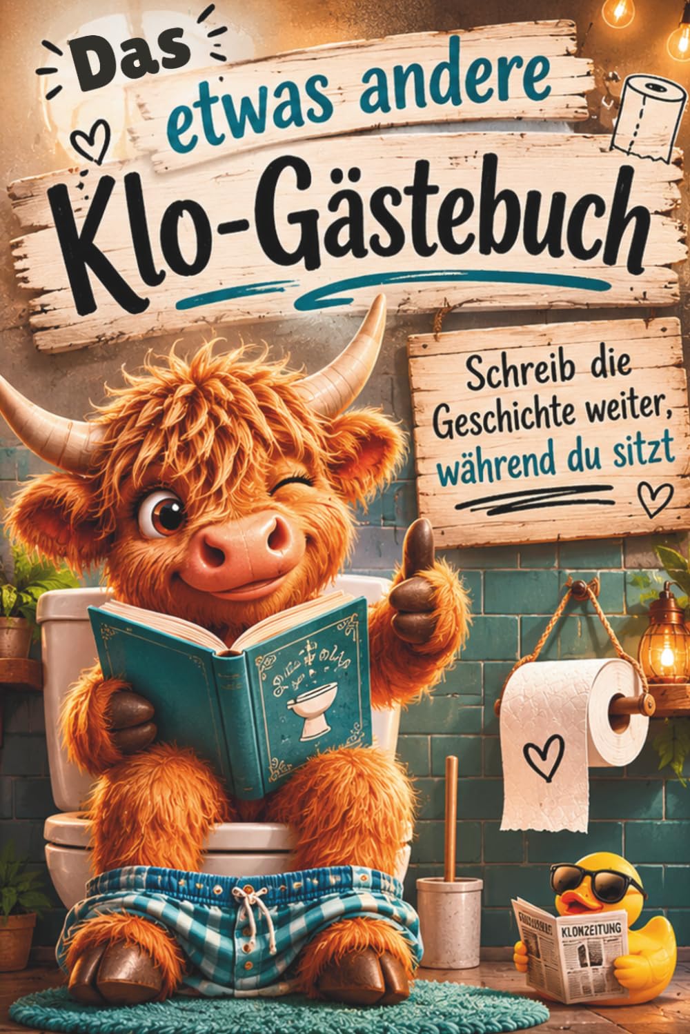 Das etwas andere Klo-Gästebuch: Schreib die Geschichte weiter, während du sitzt