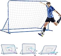 Vista 15 de Red de rebote de fútbol y béisbol, ángulo de conmutación rápida, entrenamiento de voleibol para control, práctica de pases, fácil configuración