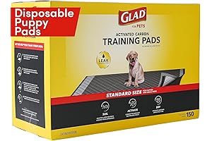 Glad for Pets Puppy Pads: Super Absorbent Charcoal Training Pads for Potty...