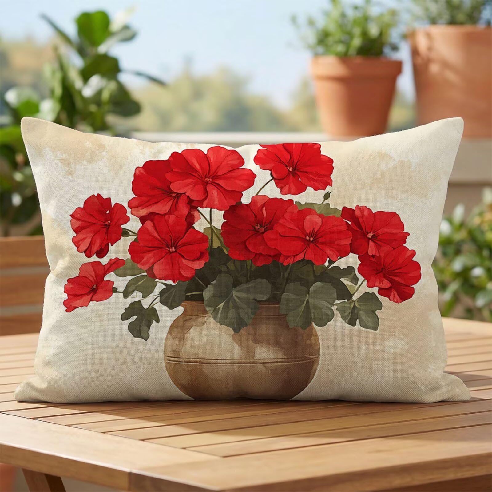 Coussin extérieur imperméable 50x70 cm anti-pluie avec fermeture éclair
