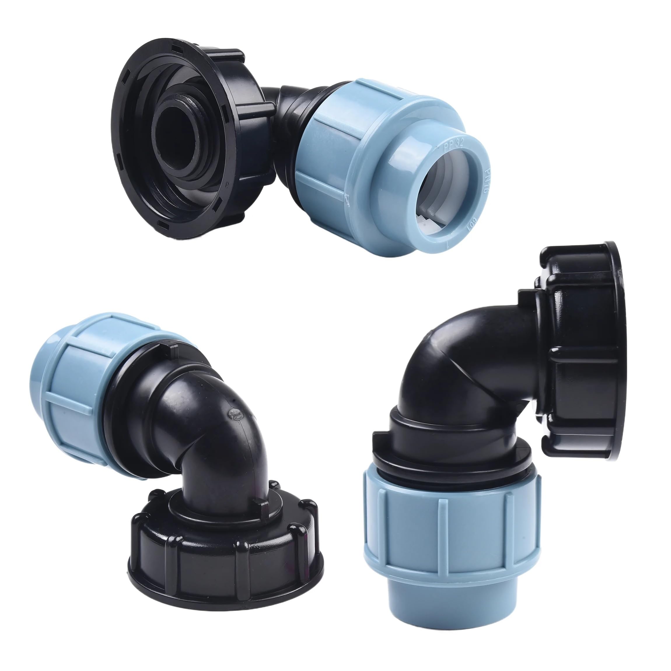 MiJunHD IBC Water Tank Pipe Elbow Outlet 32mm Joints Garden Water Connectors Tank Adapter For Tank Elbow Outlet Watering Irrigation Adapter Tool - Image 3