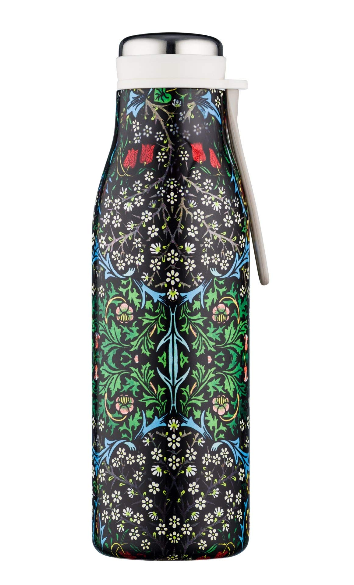 Ecoffee Cup17oz 500ml William Morris Environmentally Friendly Reusable Hot/Cold Vacuum Bottle, Seaweed