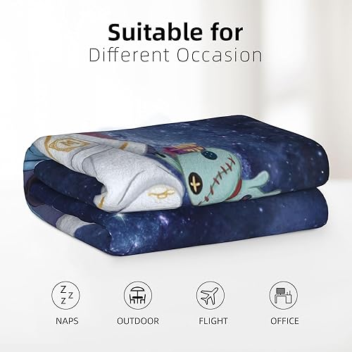 Miniatura 2 de Manta de anime para niños, bonita manta de dibujos animados, manta de forro polar suave y cálida para niños y niñas, manta de franela mullida para