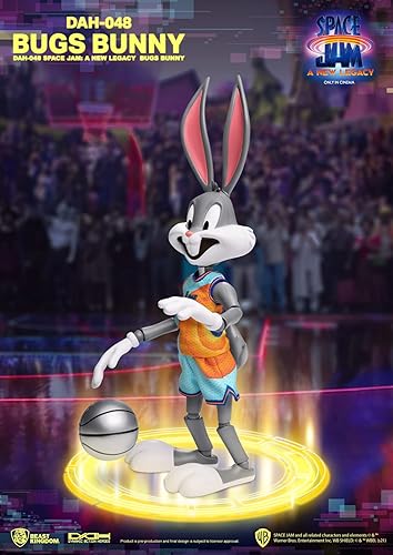 Miniatura 7 de Beast Kingdom Space Jam: A New Legacy: Bugs Bunny DAH-048 Figura de acción dinámica de 8 ction Heroes, multicolor