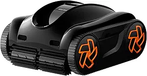 Pool Cleaner K25, 2.5H Runtime Cordless Robotic Pool Vacuum, Touch Screen, Smart Navigation, Cleans Floor, Walls, Waterline, Ideal for Above & In-Ground Pools, Self-Parking