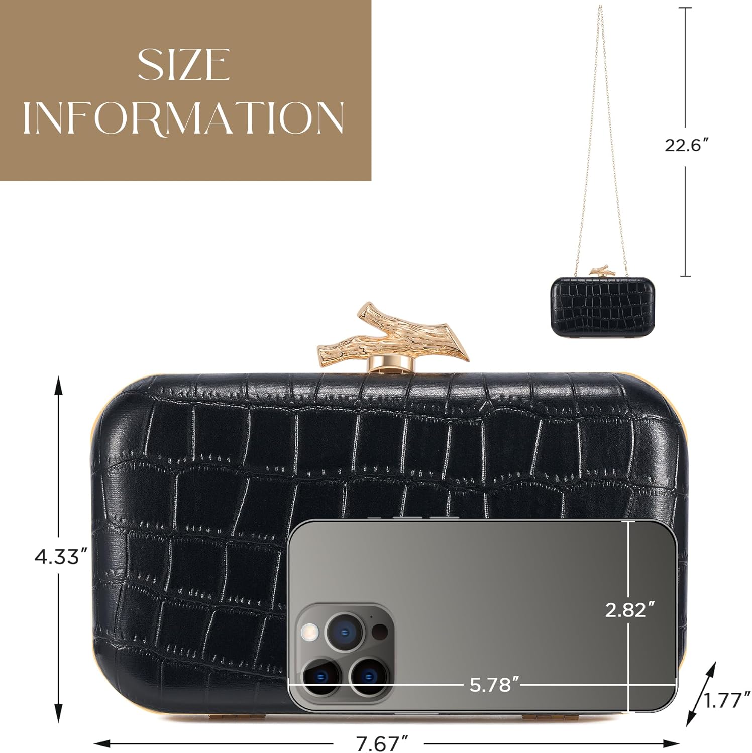 CHUNLI Clutch Purses for Women Evening/Wedding Chic Woven Bag Formal PU Leather Purse Designer Handbags for Women - Image 5