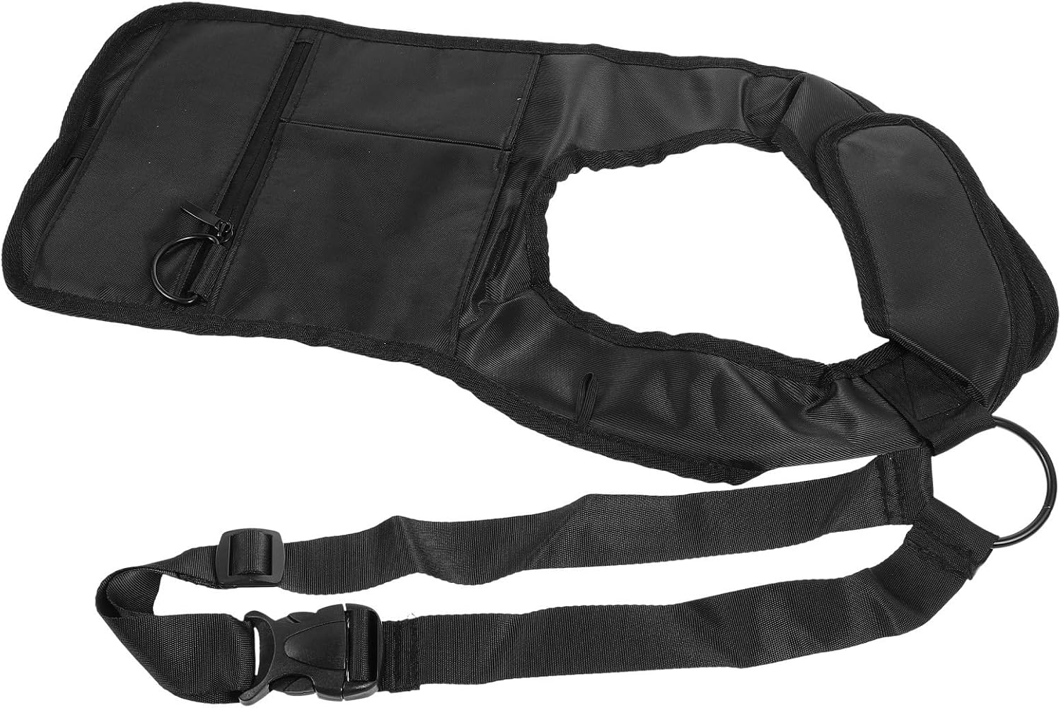 Men's Hidden Underarm Shoulder Bag, Adjustable Strap, Black
