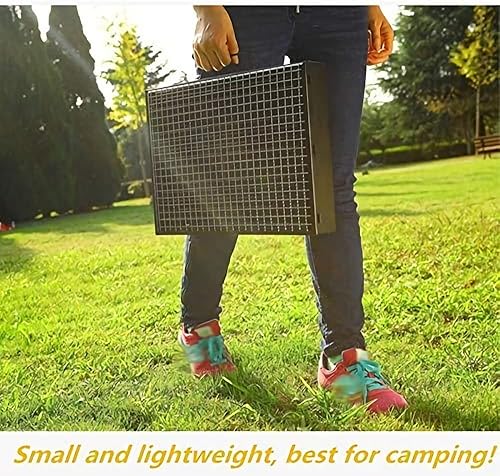 Miniatura 6 de Parrilla de carbón para barbacoa, parrillas plegables portátiles, ligeras, pequeñas, herramientas para asar al aire libre, cocinar, acampar,