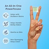 Vista 3 de Dropps Cápsulas de detergente para ropa a base de biológicas Odor & Stain Crisp Breeze HE compatibles con ropa fresca, suministros de jabón
