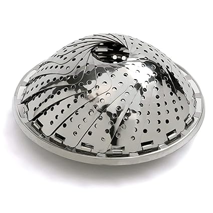 Prostuff.in Stainless Steel Vegetable Steamer, Pasta Steamer, Folding Collapsible Basket