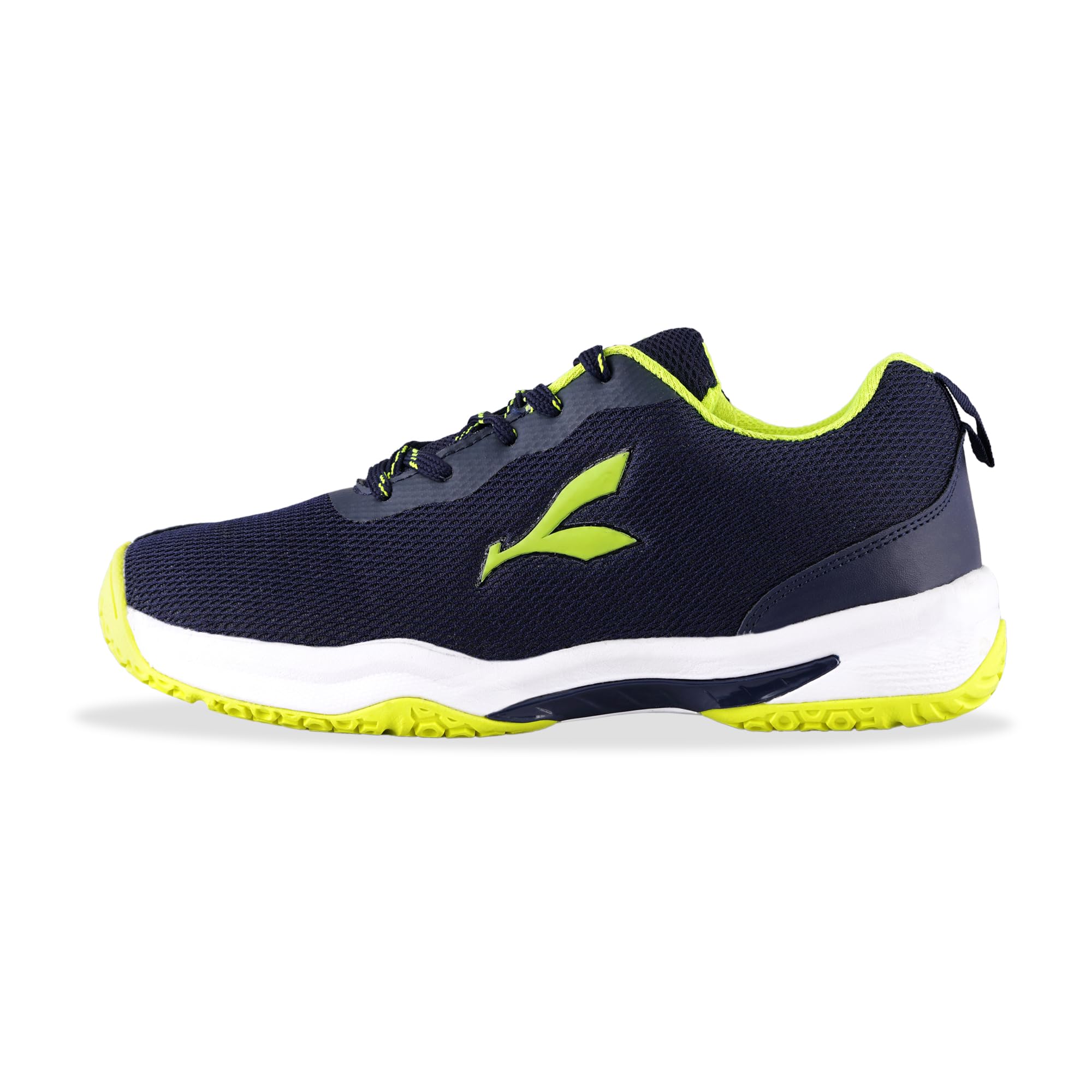 KONEX Force Non-Marking Water Resistant Badminton Shoes for Men | Lightweight & Breathable Mesh with Absorbing Insole UK 7 (Navy & Green) (B0D8BTBBDT) Amazon Price History, Amazon Price Tracker