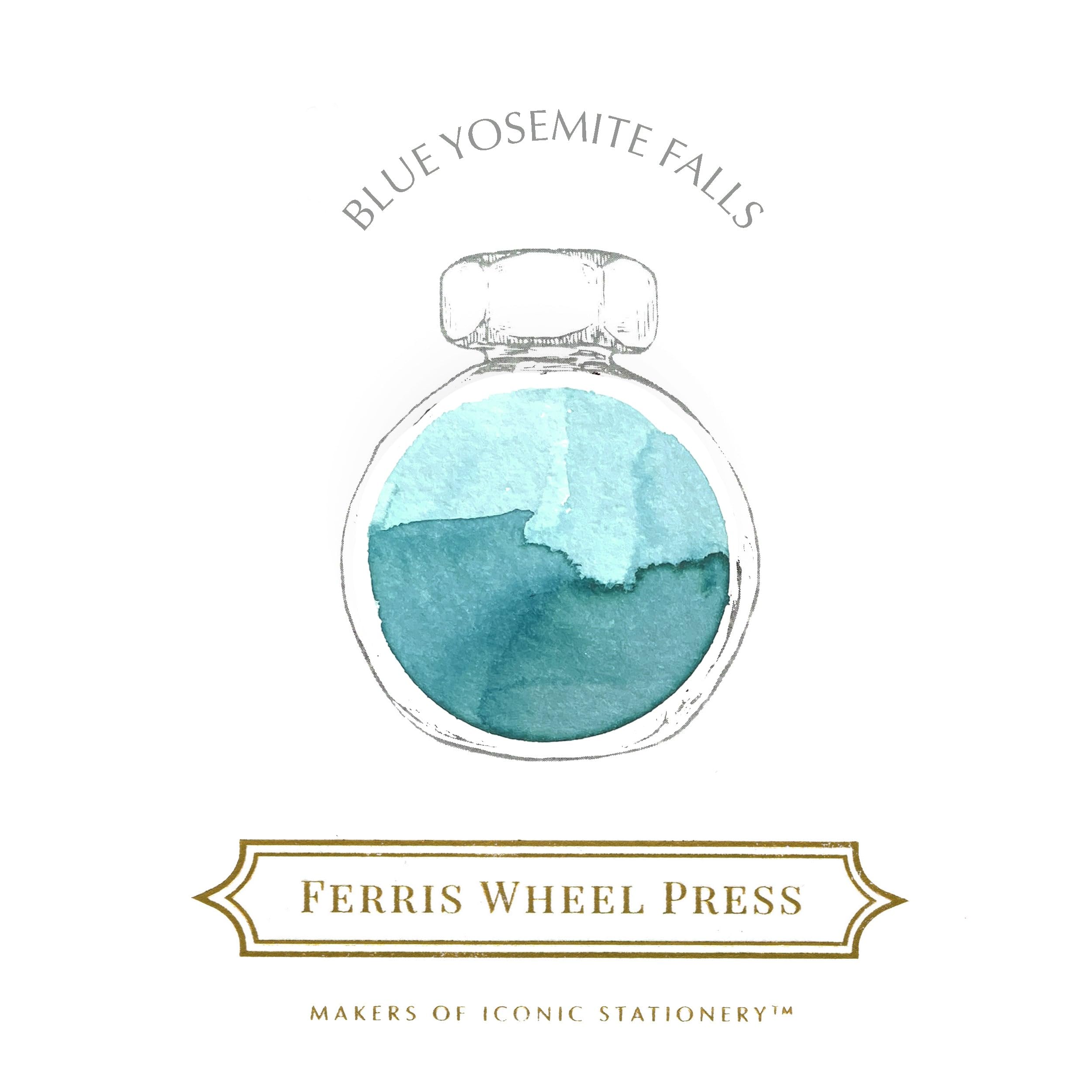Ferris Wheel Press Fountain Pen Ink | Everyday Ink Collection | Blue Yosemite Falls | 38ml - Image 2