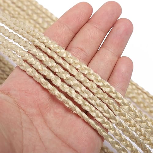 Miniatura 5 de 8 paquetes de trenzas de ganchillo de 30 pulgadas con extremos rizados 613 trenzas de ganchillo preenlazadas, trenzas de ganchillo de pelo de diosa,