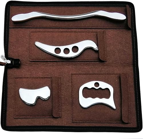 Miniatura 11 de Gua sha Tool Gua Sha, herramientas IASTM de acero inoxidable, herramienta de masaje gua sha, herramienta de movilización de tejidos suaves, terapia