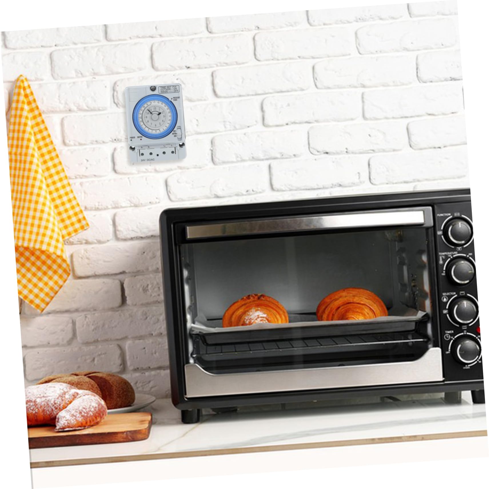 Temporizador Mecánico de Cuenta Regresiva para Cocina Blanco | Pc, Diseño Simple, Portátil Ahorro Energético, Uso en Tortitas, Formato Compacto Estilo Aleatorio