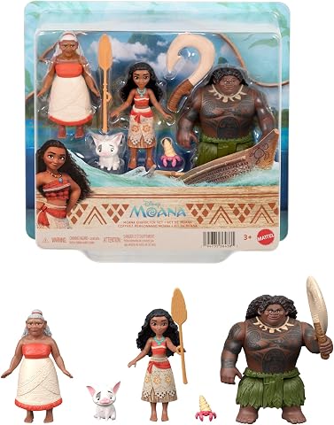 Mattel Coffret 3 petites poupées Vaiana