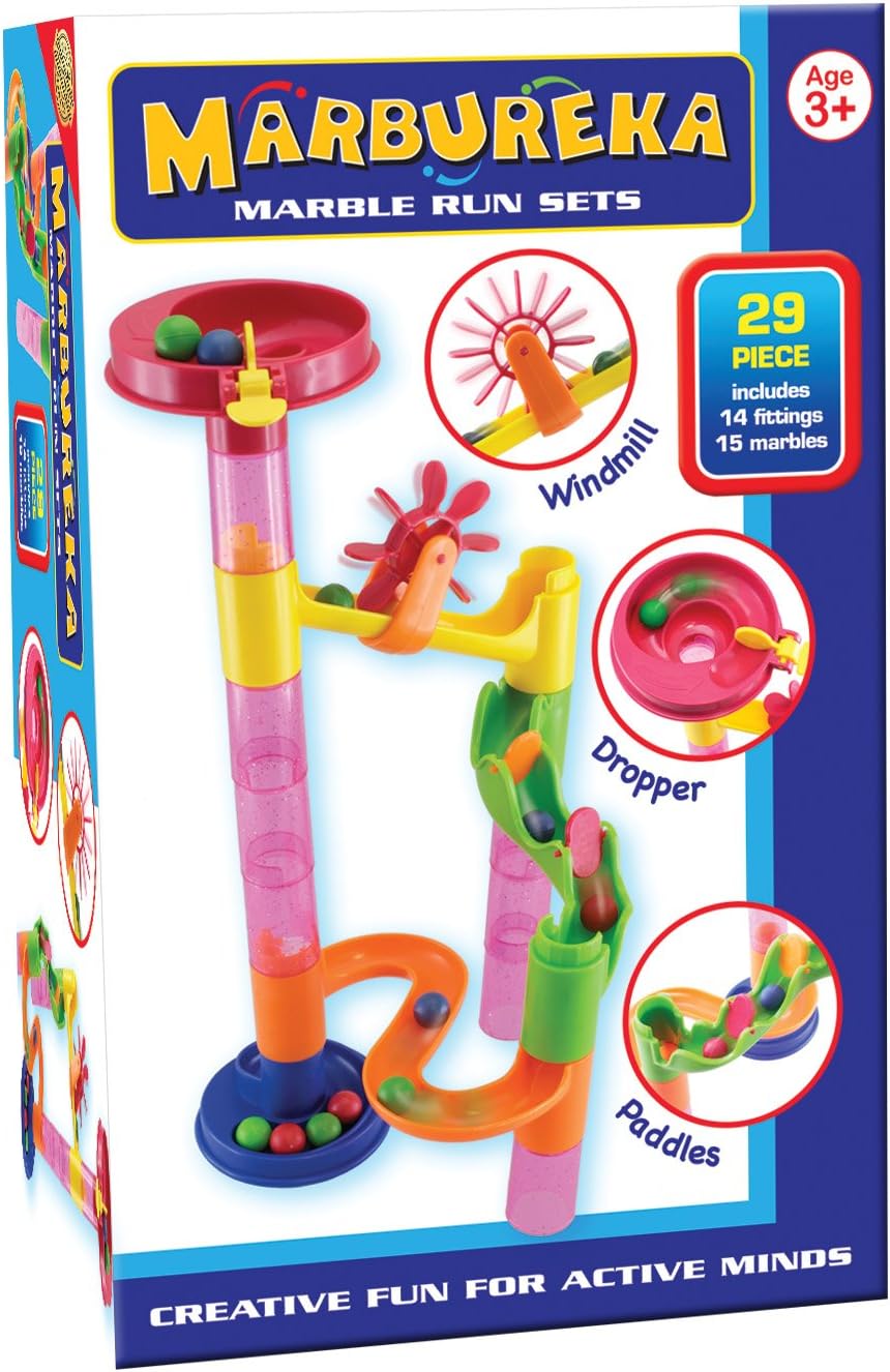 29 Piece Marbureka Marble Run