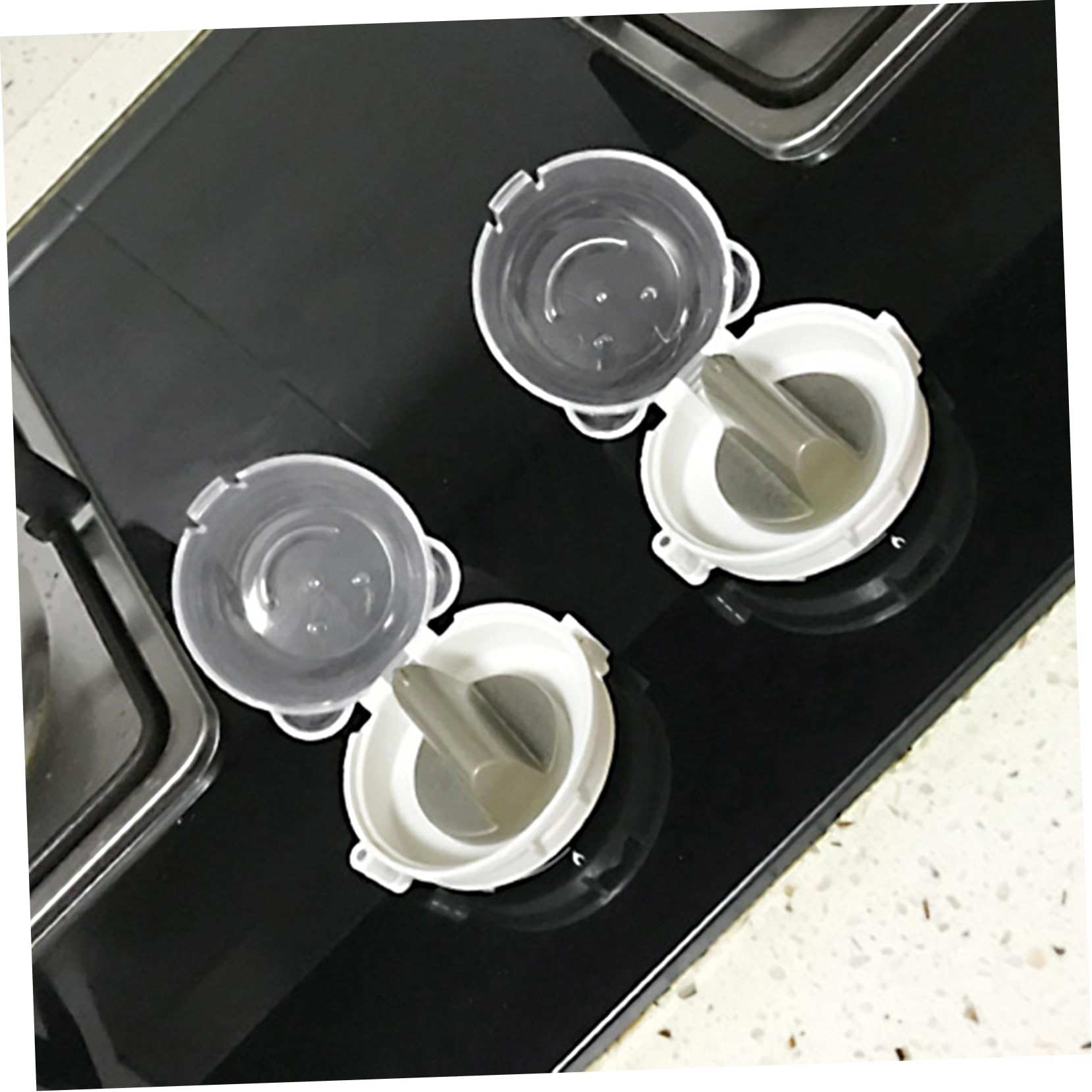 IWOWHERO 5pcs Gas Stove Safety Cover Child Proof Stove Guard Oven Knob Covers for Kids