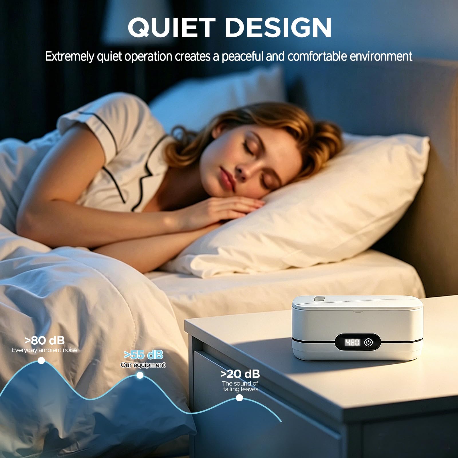 Nettoyeur Ultrasons, 45KHz UV Ultrasonic Cleaner 400ml