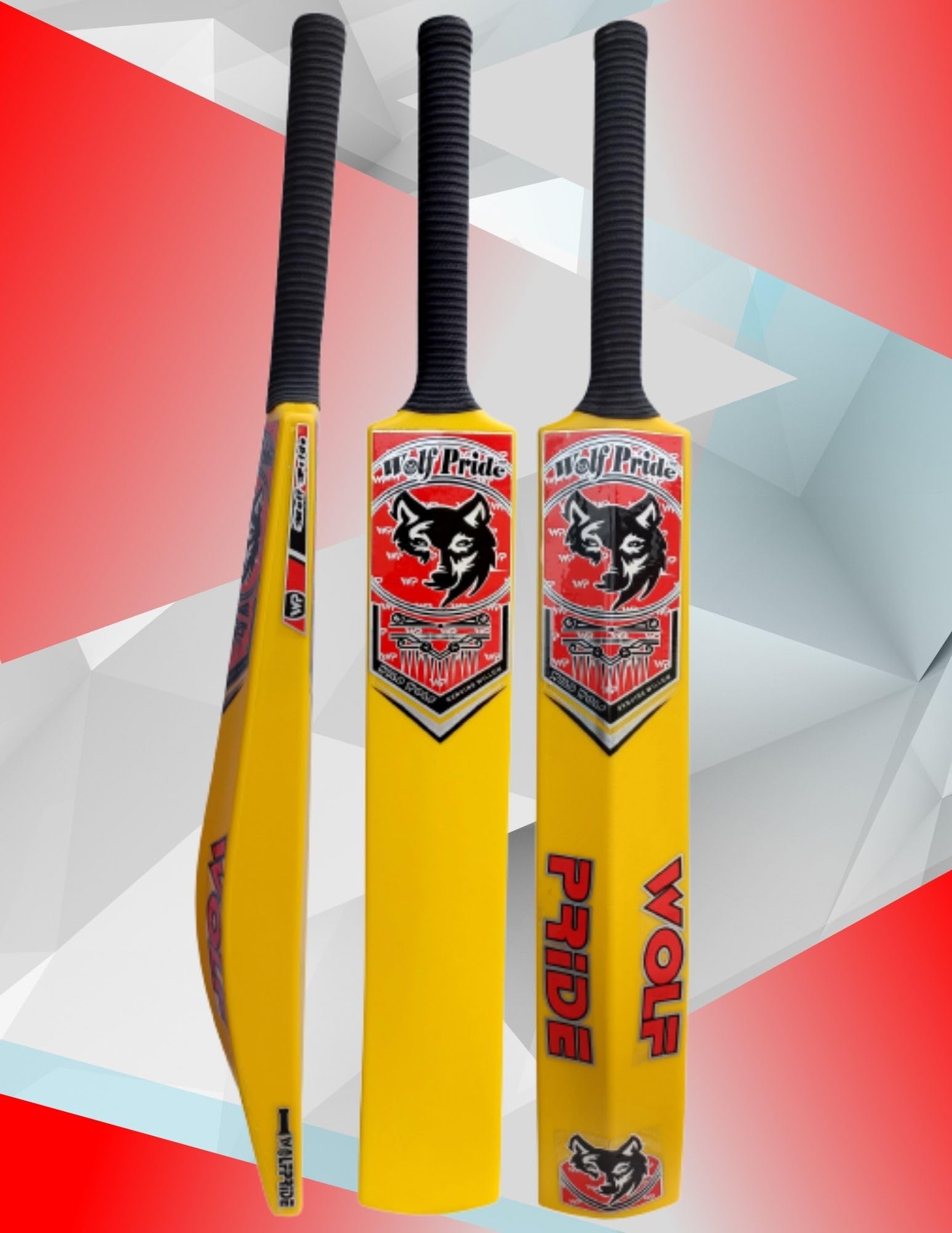Be Wild Heavy-Duty Plastic Cricket Bat – Full Size, Lightweight, For Kids & Adults