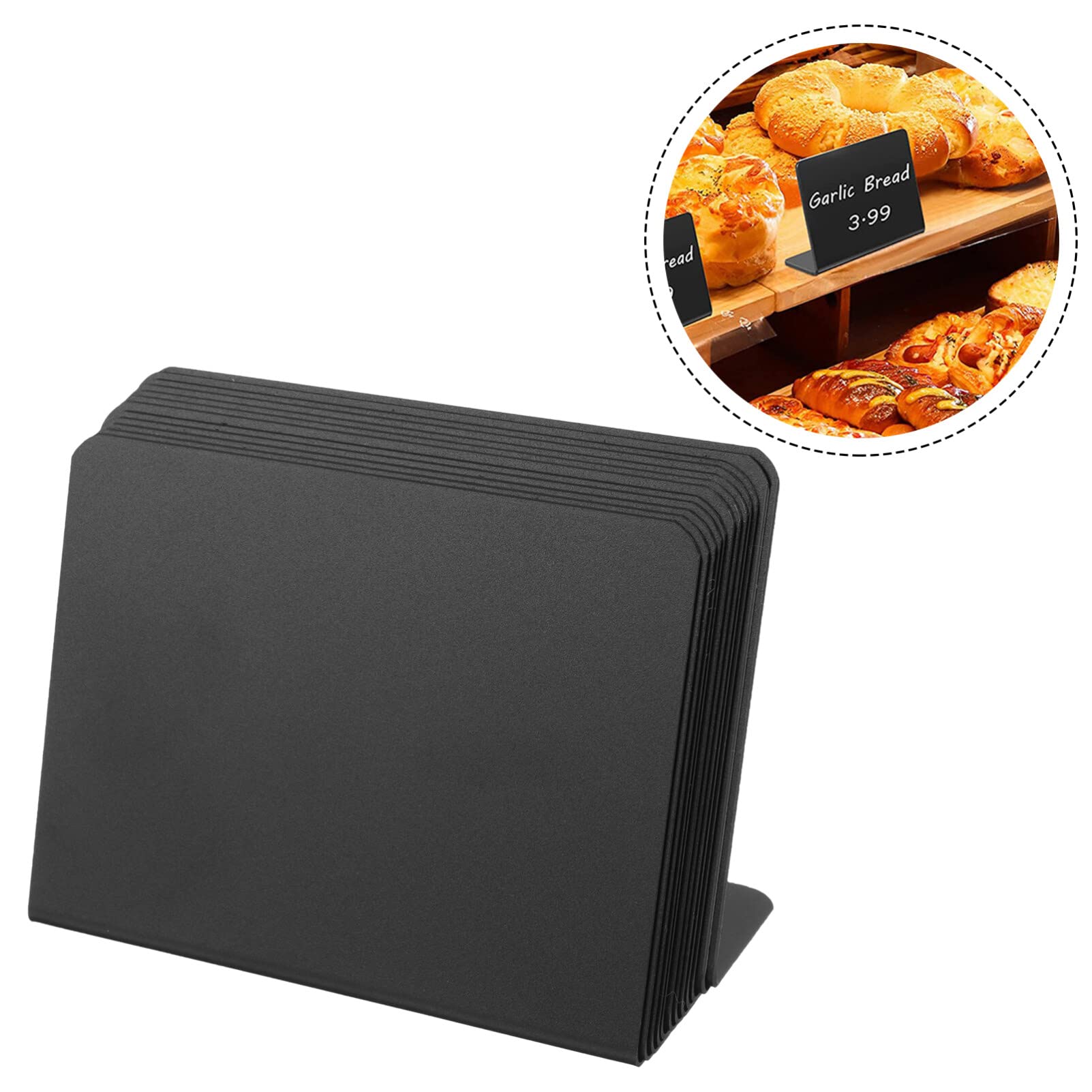Operitacx 108piezas Mini Carteles De Pizarra Erasables Para Mensajes y Etiquetas De Comida Tablero De Mensajes Para Eventos Fiestas y Restaurantes