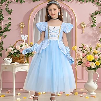 Girls Dress Up Kit Cinderella Princess Costume Set For Girls - 11-Piece  Dress-Up Kit With Crown, Wand, Necklace, Gloves & More | Perfect For  Parties, Halloween, Cosplay
