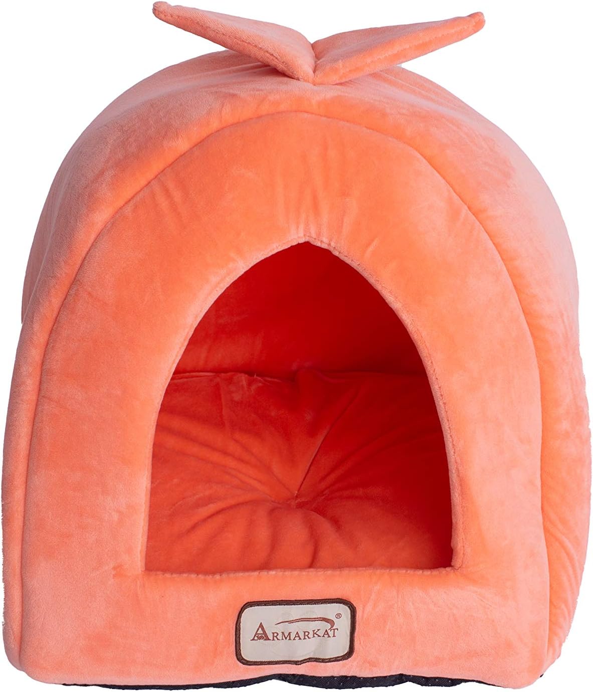 Armarkat Cat Bed C10HCS/MB, Orange and Ivory