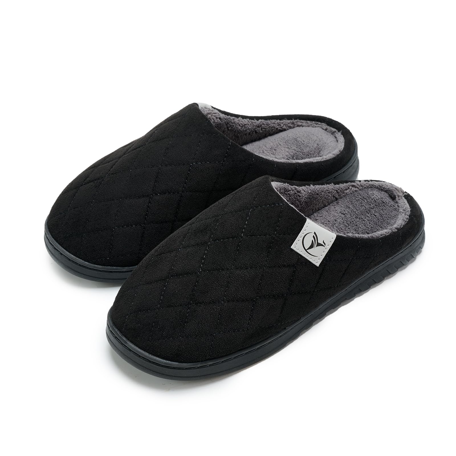 welltree Pantofole uomo donna casa morbido peluche memory foam inverno interno camera da letto caldo cotone scarpe antiscivolo